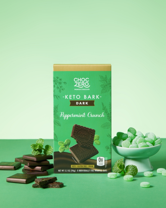 純素無糖薄荷脆脆黑朱古力塊（盒裝）