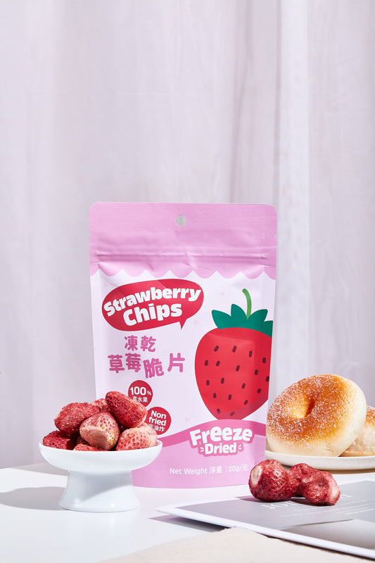 100%天然凍乾草莓脆片