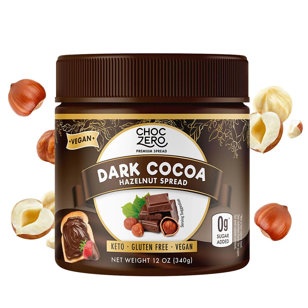 (Pre-Order ) Choczero 無添加糖純素黑朱古力榛子醬 340g Low Carbs Dark Chocolate Nutella